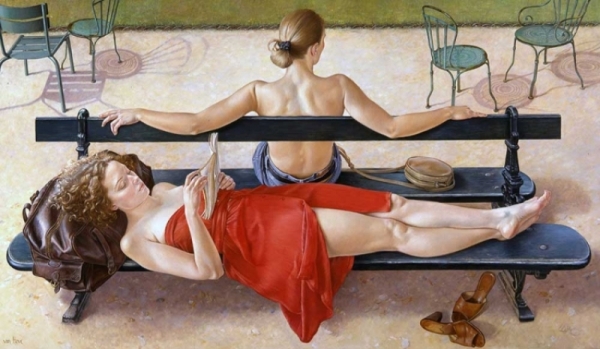 Отрешенность и утонченный эротизм в картинах Франсин Ван Хоув